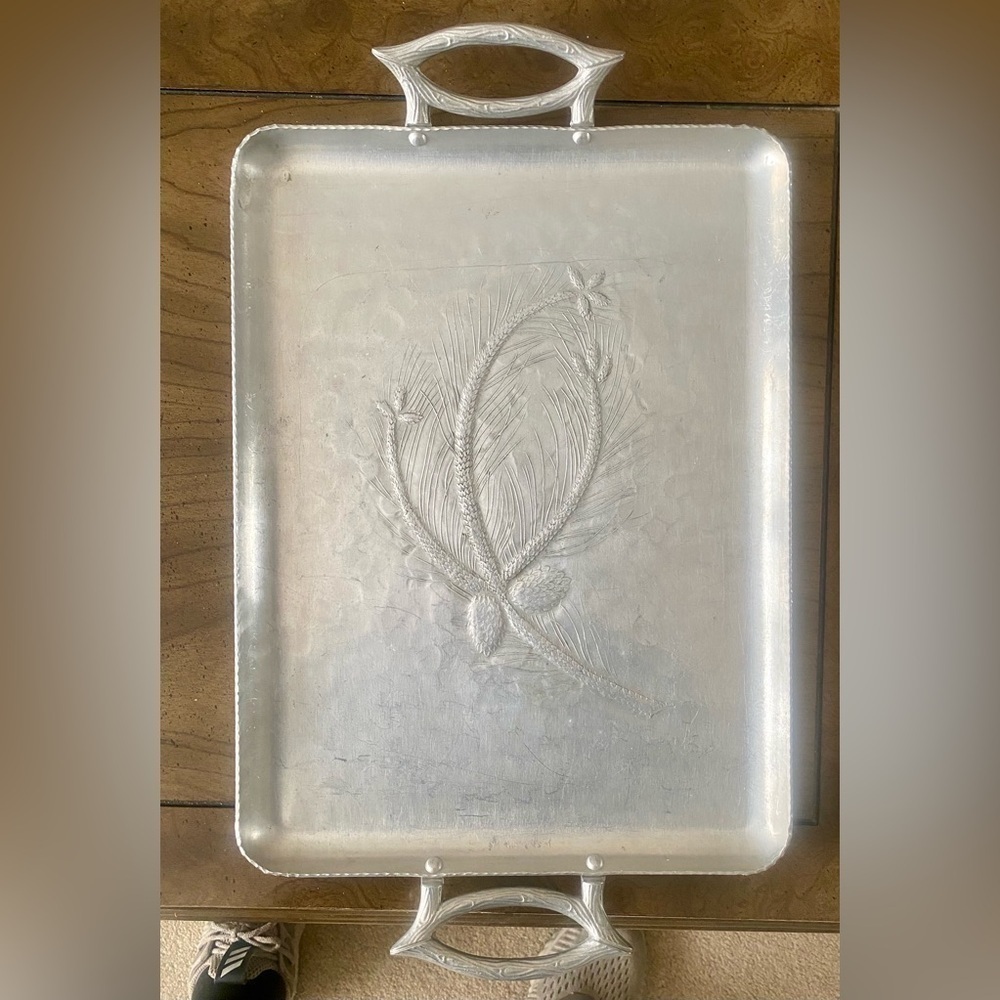 Everlast Silver Bakeware aluminum tray for Modern Kitchens. Vintage. Big size